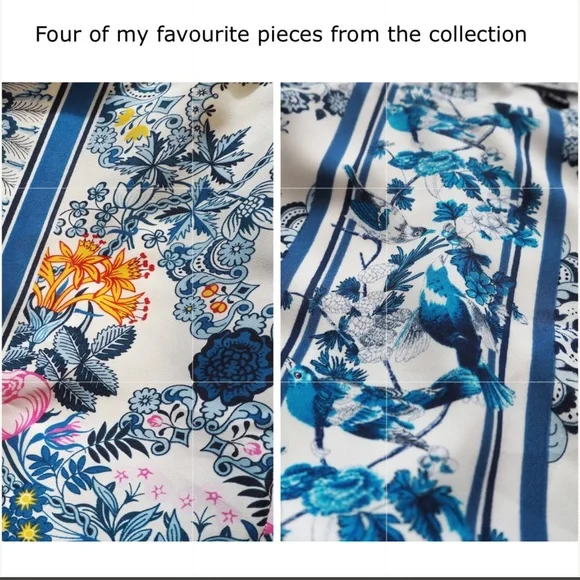 Oasis Victoria & Albert Museum Collection Mixed Color Floral Dress - Picture 7 of 8